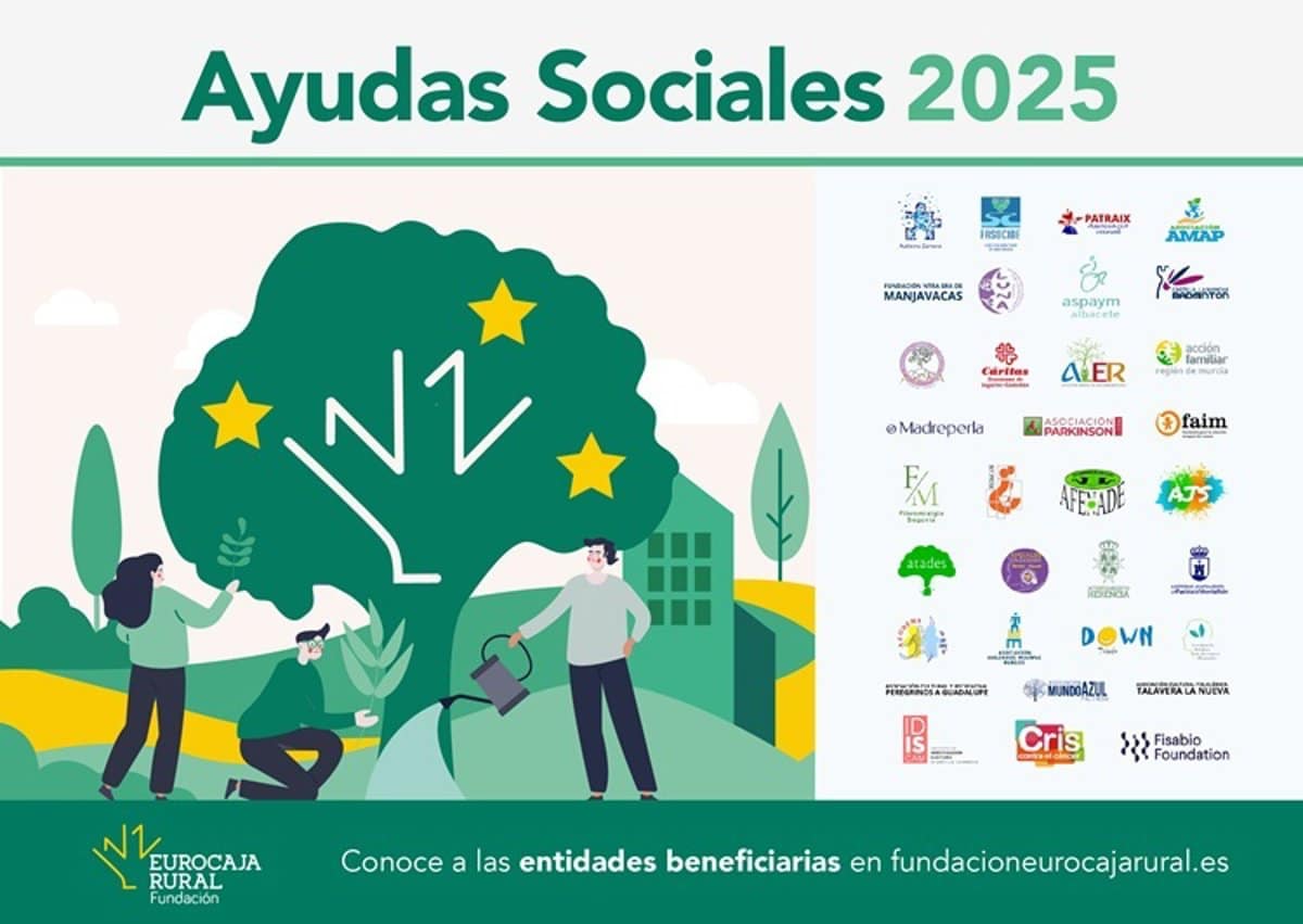 35 proyectos obtienen financiamiento de las ayudas sociales 2025 de la Fundación Eurocaja Rural
