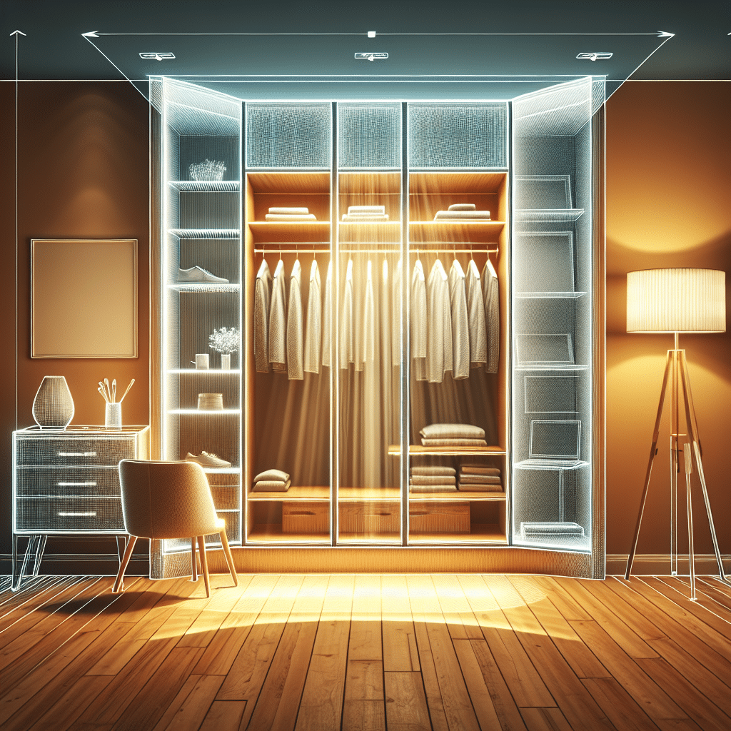 Armarios que Realzan la Iluminación y la Fluidez Visual