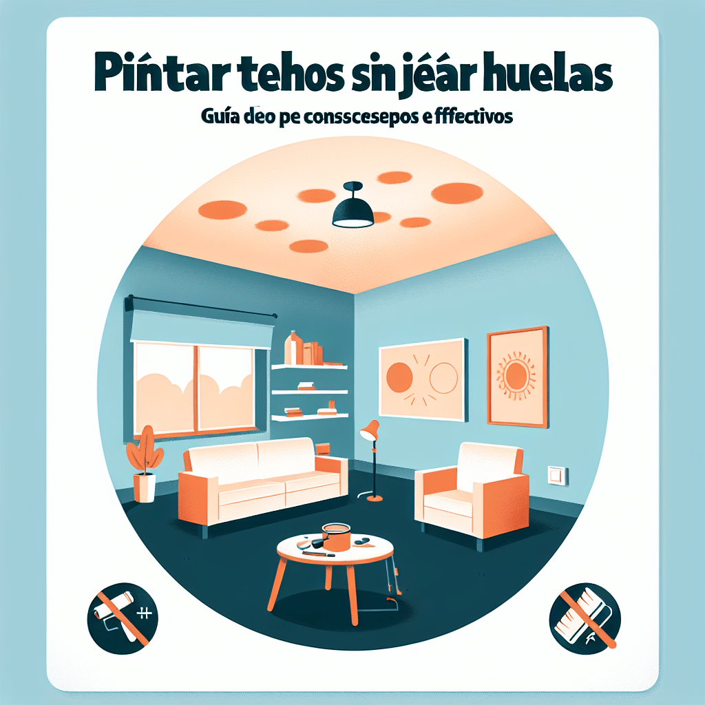 Pintar Techos sin Dejar Huellas: Guía de Consejos Efectivos