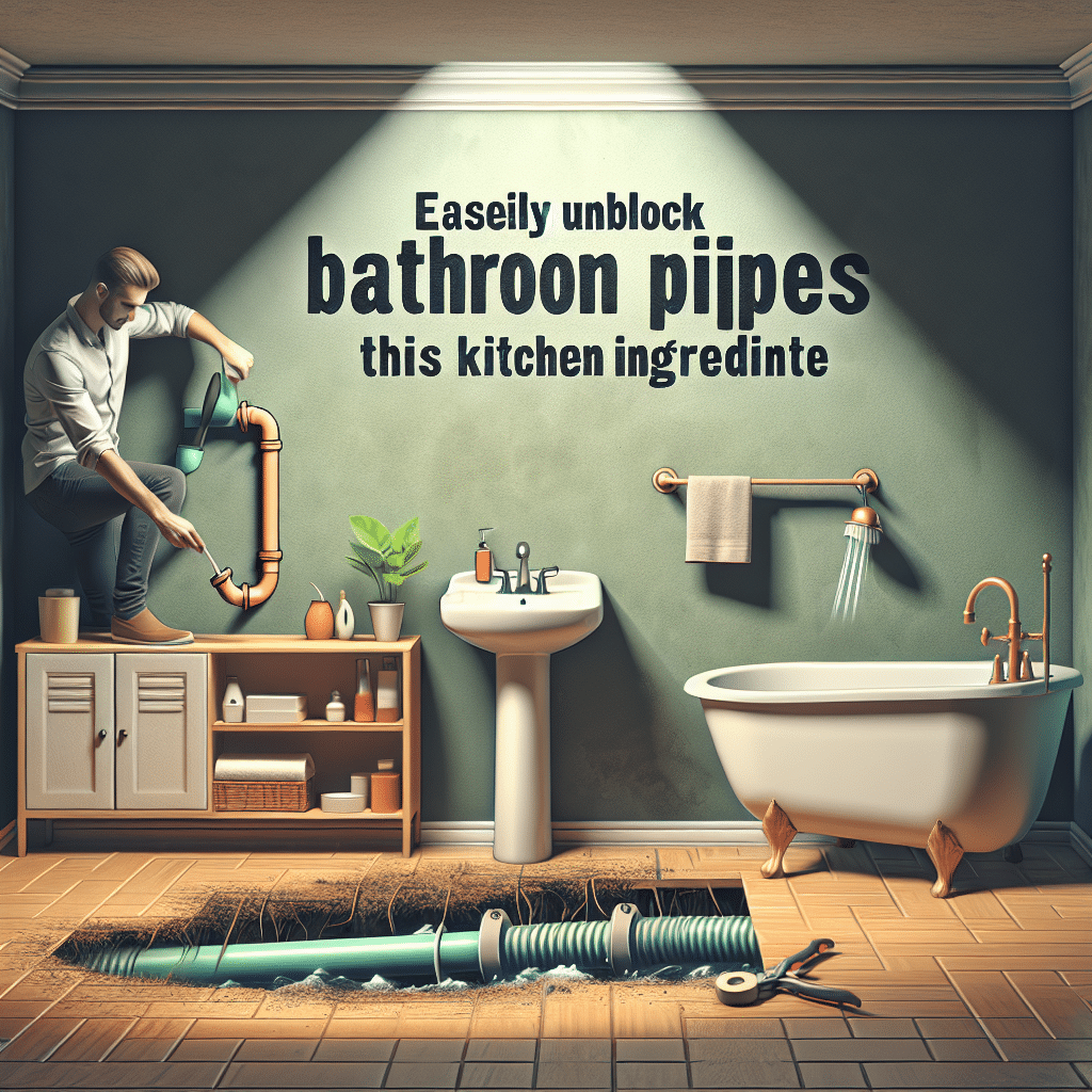 Desatasca Fácilmente las Tuberías del Baño con Este Ingrediente de Cocina