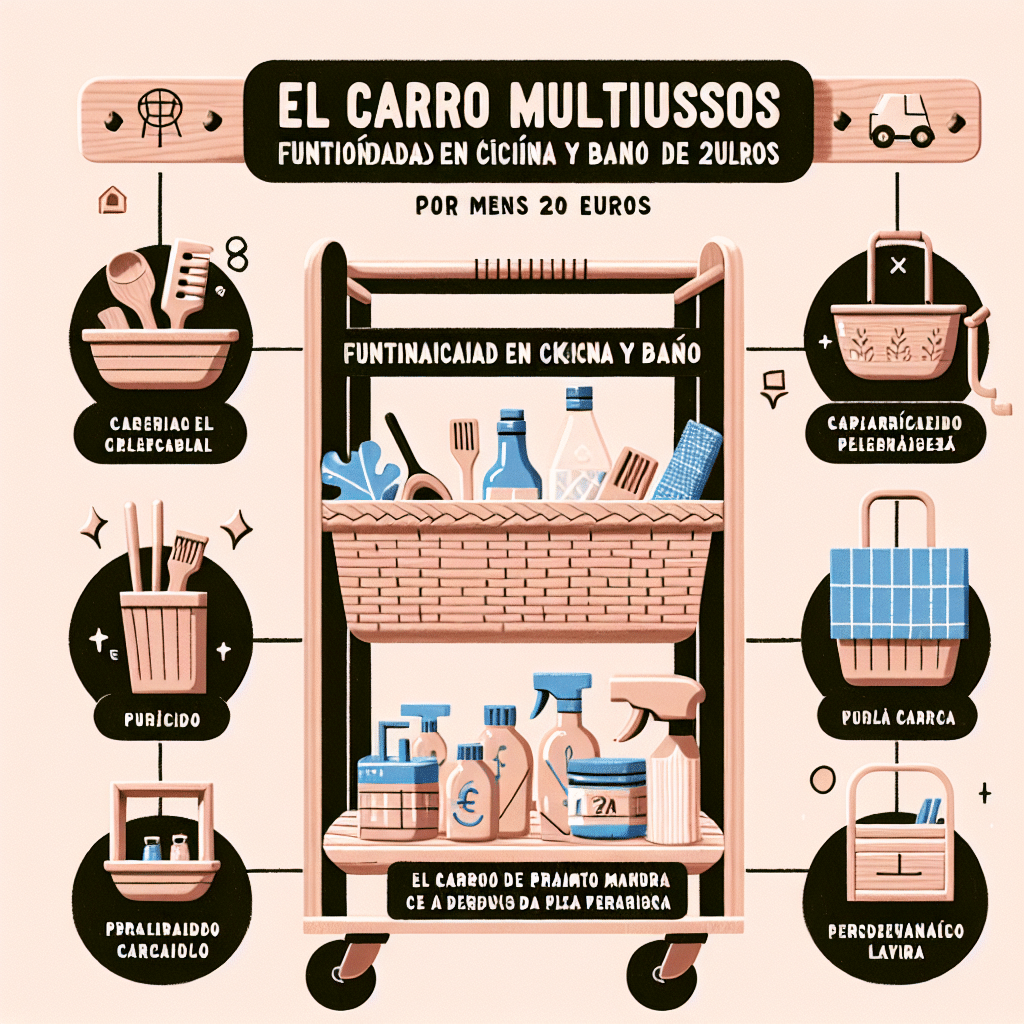 El Carro Multiusos de Primark: Funcionalidad en Cocina y Baño por Menos de 20 Euros