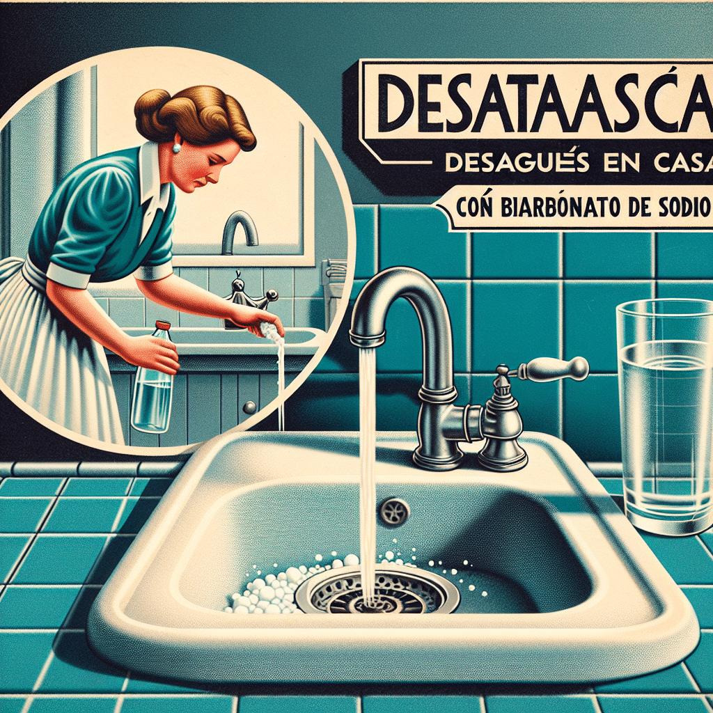 Desatasca Desagües en Casa: Solución Eficaz con Bicarbonato de Sodio