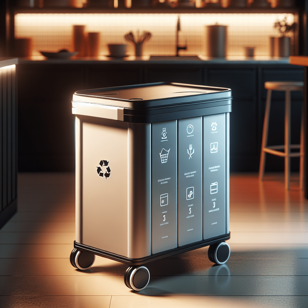 Elegante Contenedor con Ruedas de Carrefour: Funcionalidad y Estilo para un Reciclaje Eficiente