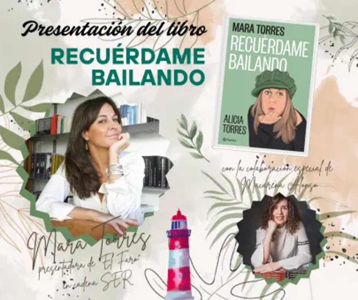 Mara Torres presenta su nuevo libro ‘Recuérdame bailando’ en la Biblioteca de C-LM el 19 de septiembre.
