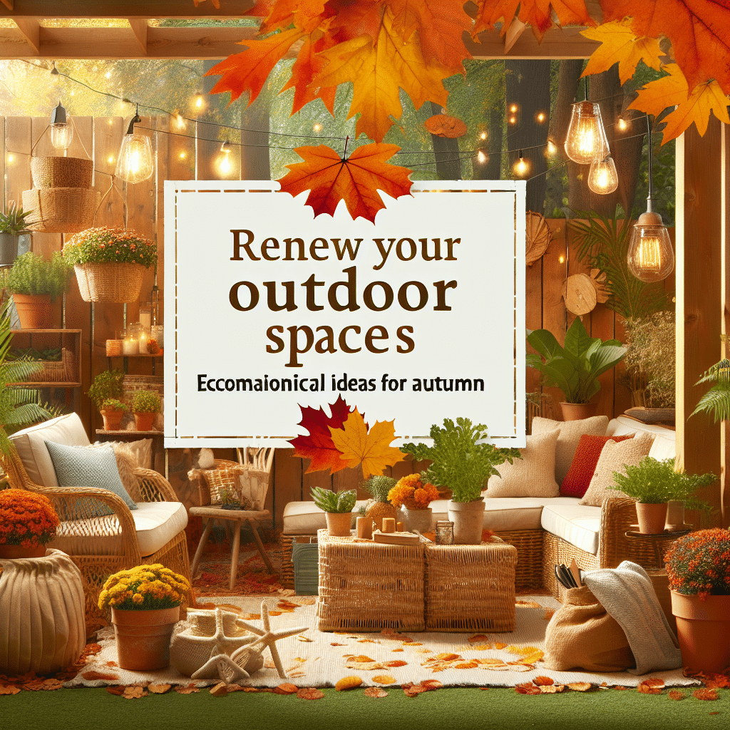 Renueva Tus Espacios al Aire Libre: Ideas Económicas para el Otoño