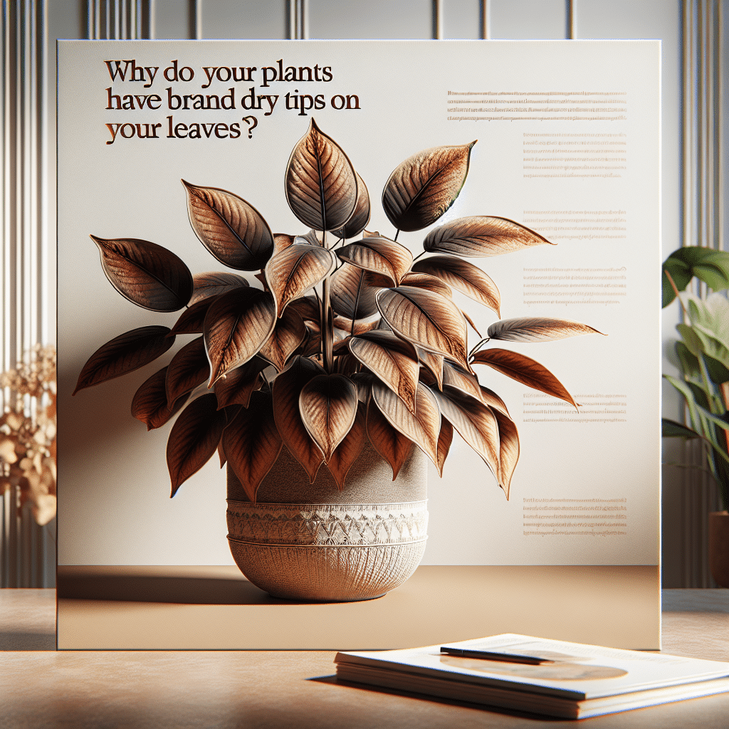 ¿Por Qué Tus Plantas Tienen Puntas Marrones y Secas en las Hojas?