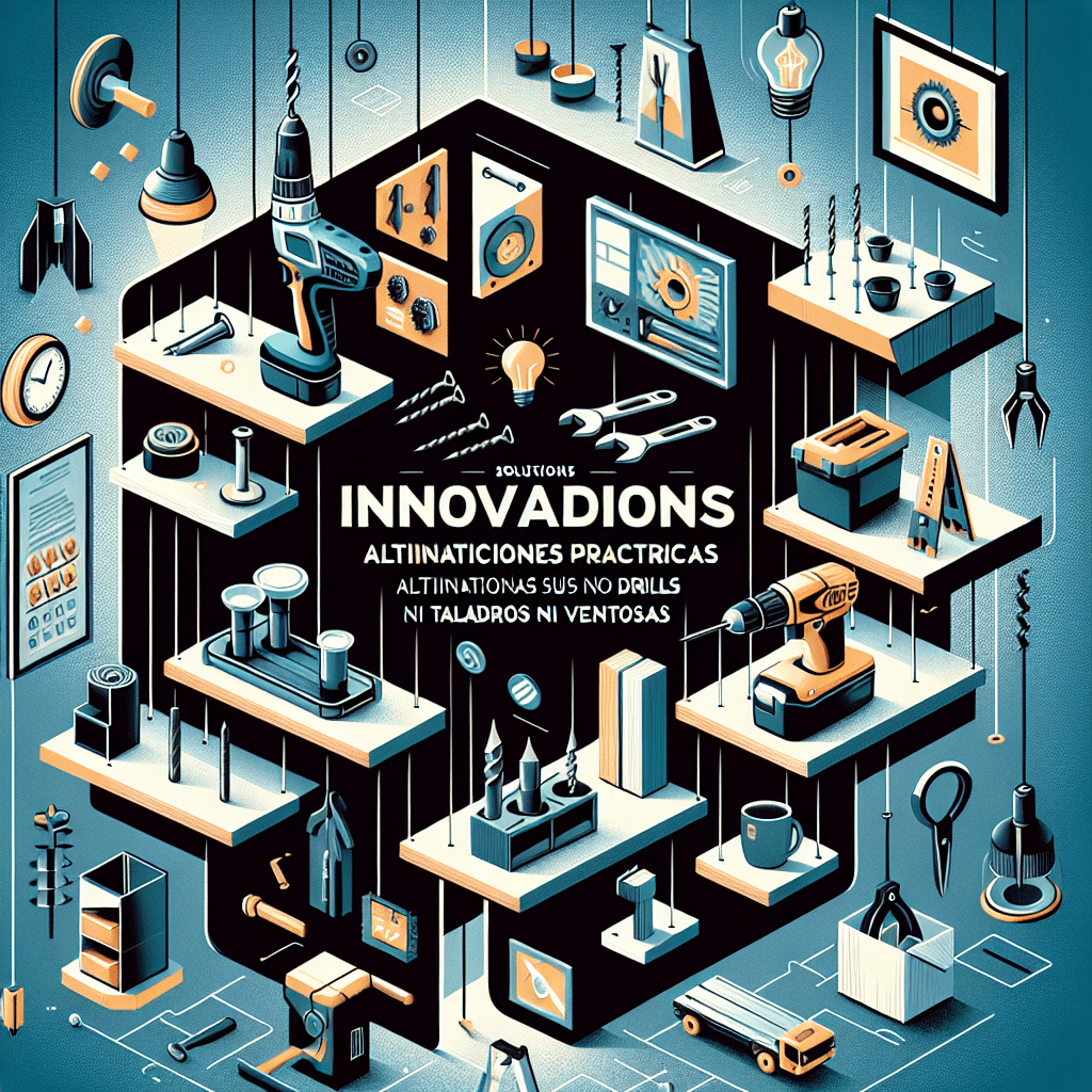 Soluciones Innovadoras: Alternativas Prácticas sin Taladros ni Ventosas