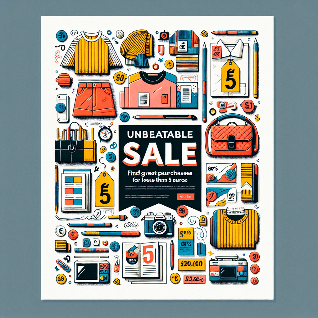 Ofertas Imperdibles: Encuentra Grandes Compras por Menos de 5 Euros