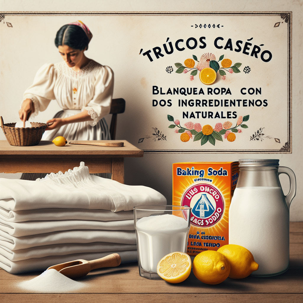 Trucos Caseros: Blanquea tu Ropa con Dos Ingredientes Naturales