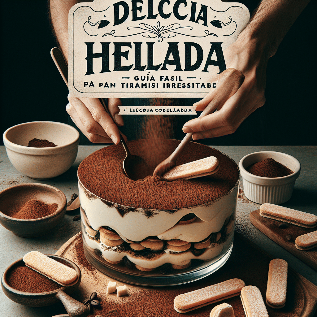 Delicia Helada: Guía Fácil para un Tiramisú Irresistible
