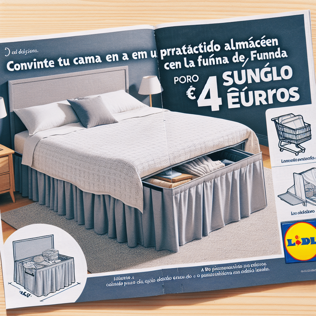 Convierte Tu Cama en un Práctico Almacén con la Funda de Lidl por Solo 4 Euros