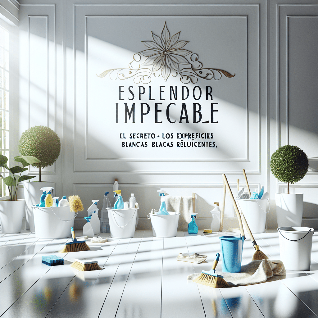 Esplendor Impecable: El Secreto de los Expertos para Superficies Blancas Relucientes