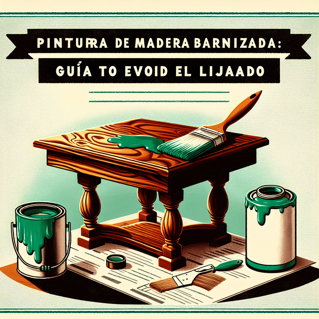 Pintura de Madera Barnizada: Guía para Evitar el Lijado