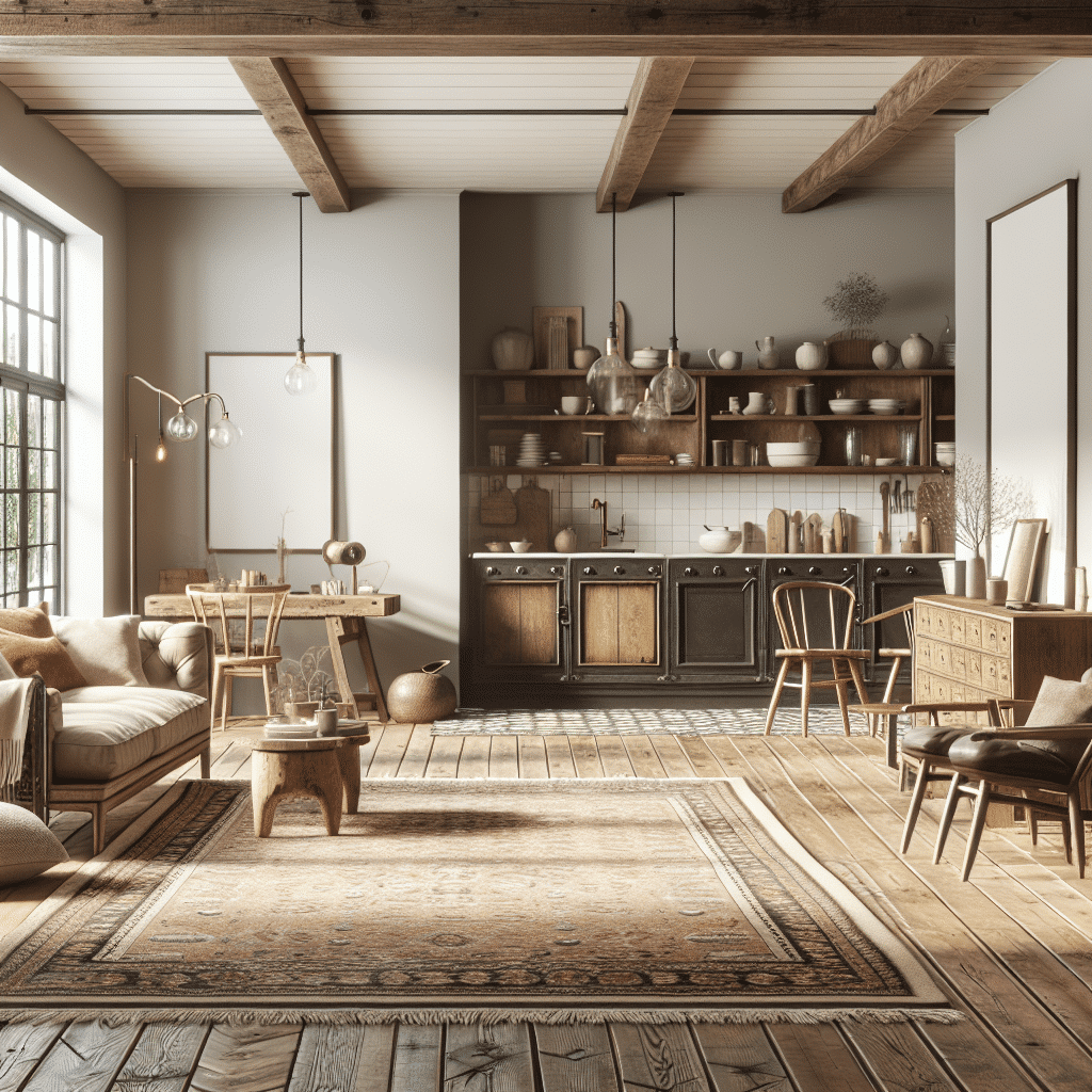 Apartamento Nórdico Vintage de Concepto Abierto