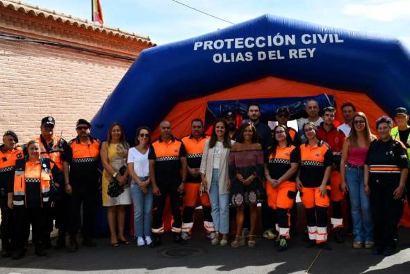 El Gobierno regional respalda la labor vital de la Agrupación Local de Voluntarios de Protección Civil de Olías del Rey.