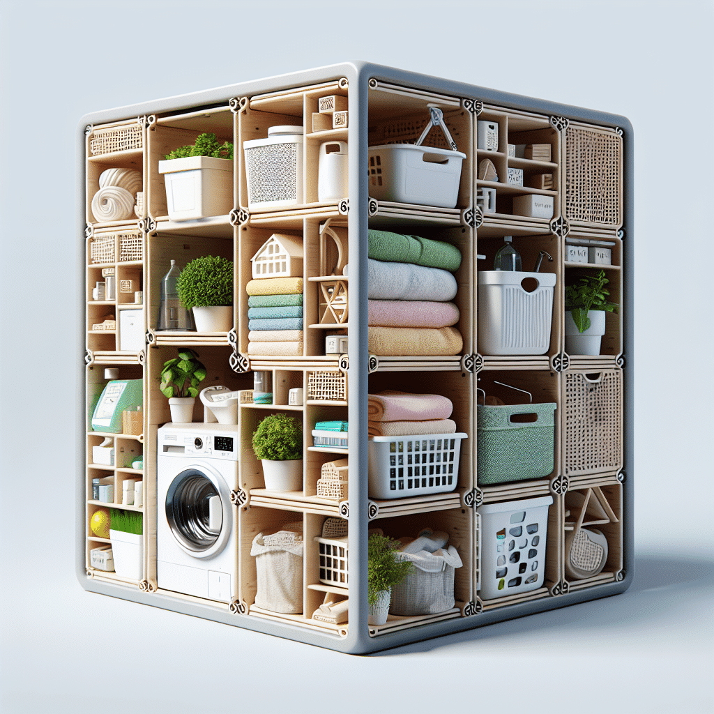 Organizador Versátil con Cubo de Ropa Sucia Integrado