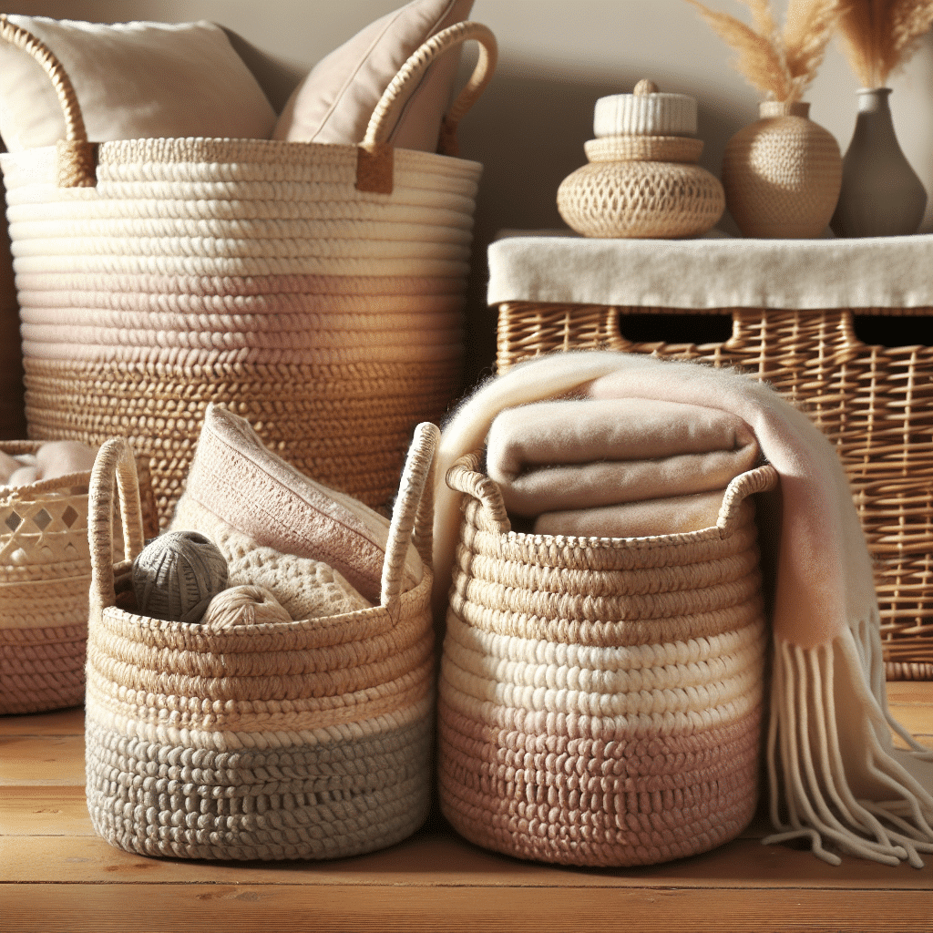 Elegantes Cestas de Zara Home: Ideal para Almacenar Mantas