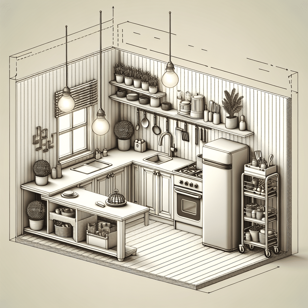 Soluciones Ingeniosas para Cocinas Pequeñas: Integrando Islas y Camareras con Estilo