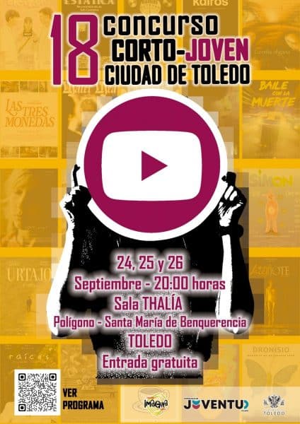 La Sala Thalía albergará la 18ª edición del Festival de Corto Joven-Ciudad de Toledo, que supera el récord con 451 obras inscritas.