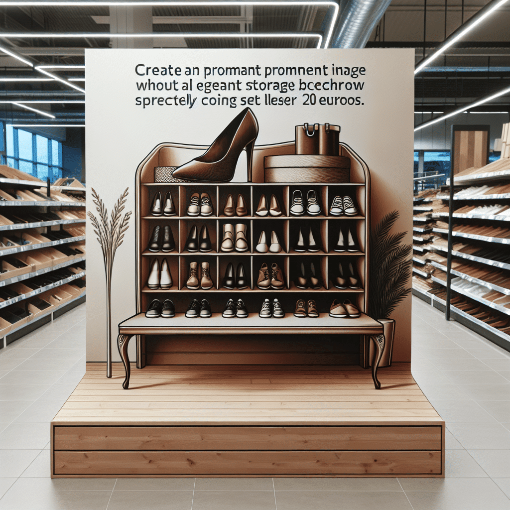 Lidl Presenta Nuevo Banco Elegante para Organización de Zapatos a Menos de 20 Euros