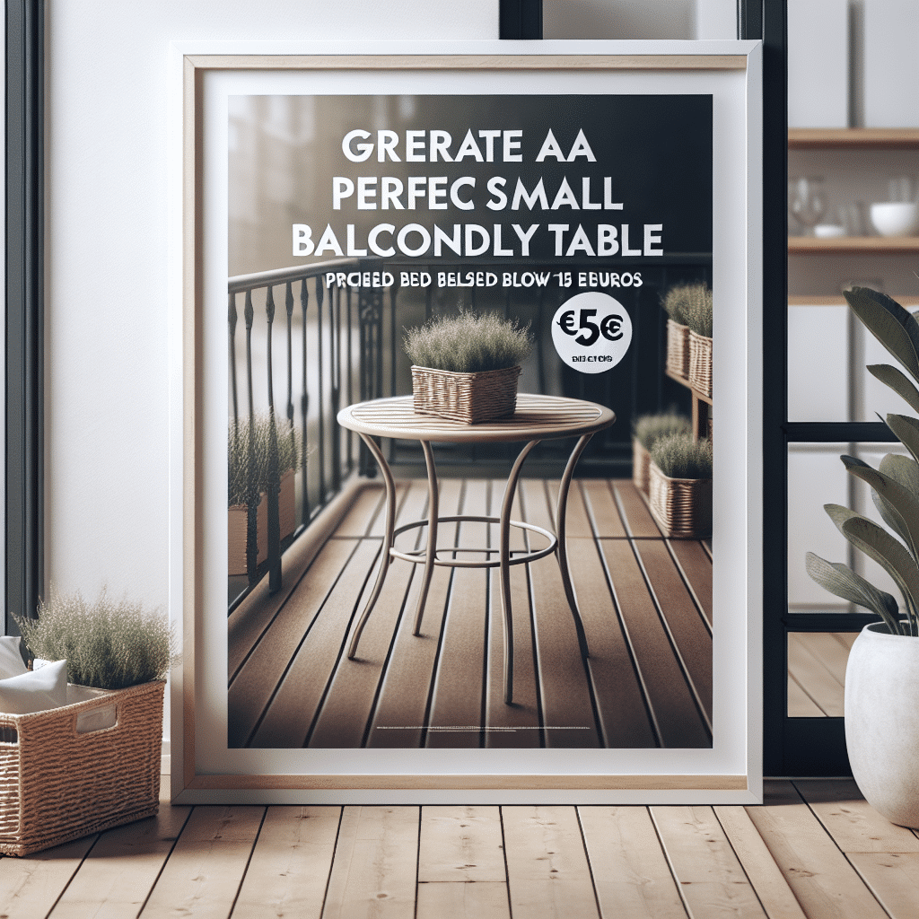 Lidl Presenta una Mesa Ideal para Balcones Reducidos por Menos de 15 Euros