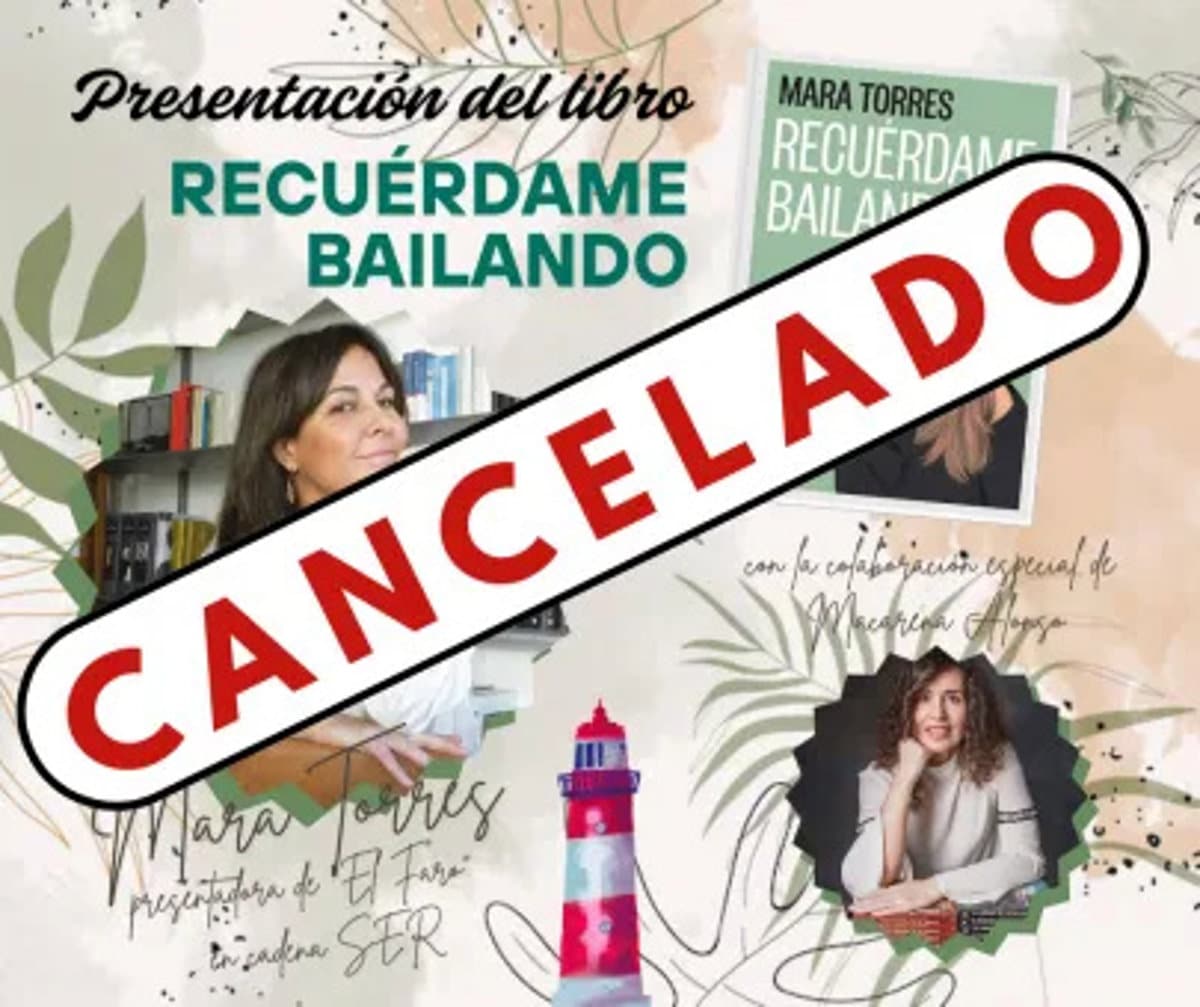 Mara Torres suspende la presentación de su libro ‘Recuérdame bailando’, programada para este viernes en la Biblioteca de CLM.
