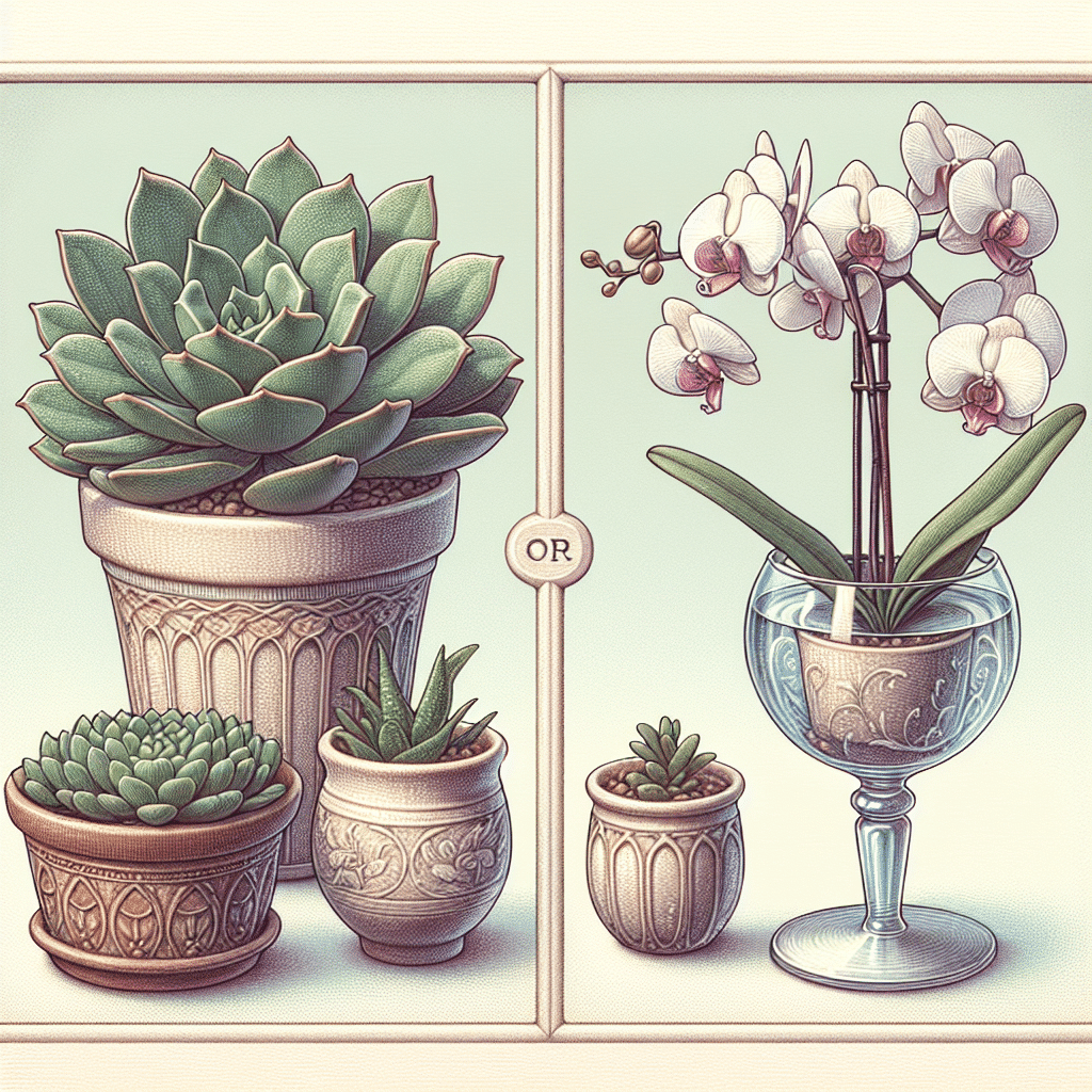 Elección Verde: ¿Crasa u Orquídea para tu Hogar?