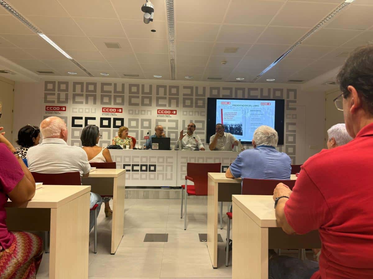 Presentación de «Los Presos que Construyeron la Academia de Toledo» de Enrique Sánchez Lubián en CCOO