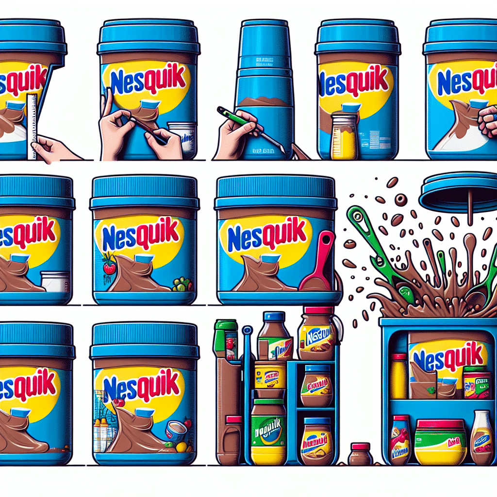 Transforma Botes de Nesquik en Organizadores Ingeniosos para tu Despensa