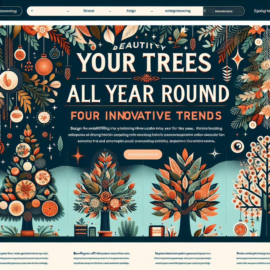 Embellece Tus Árboles Todo el Año: Cuatro Tendencias Innovadoras