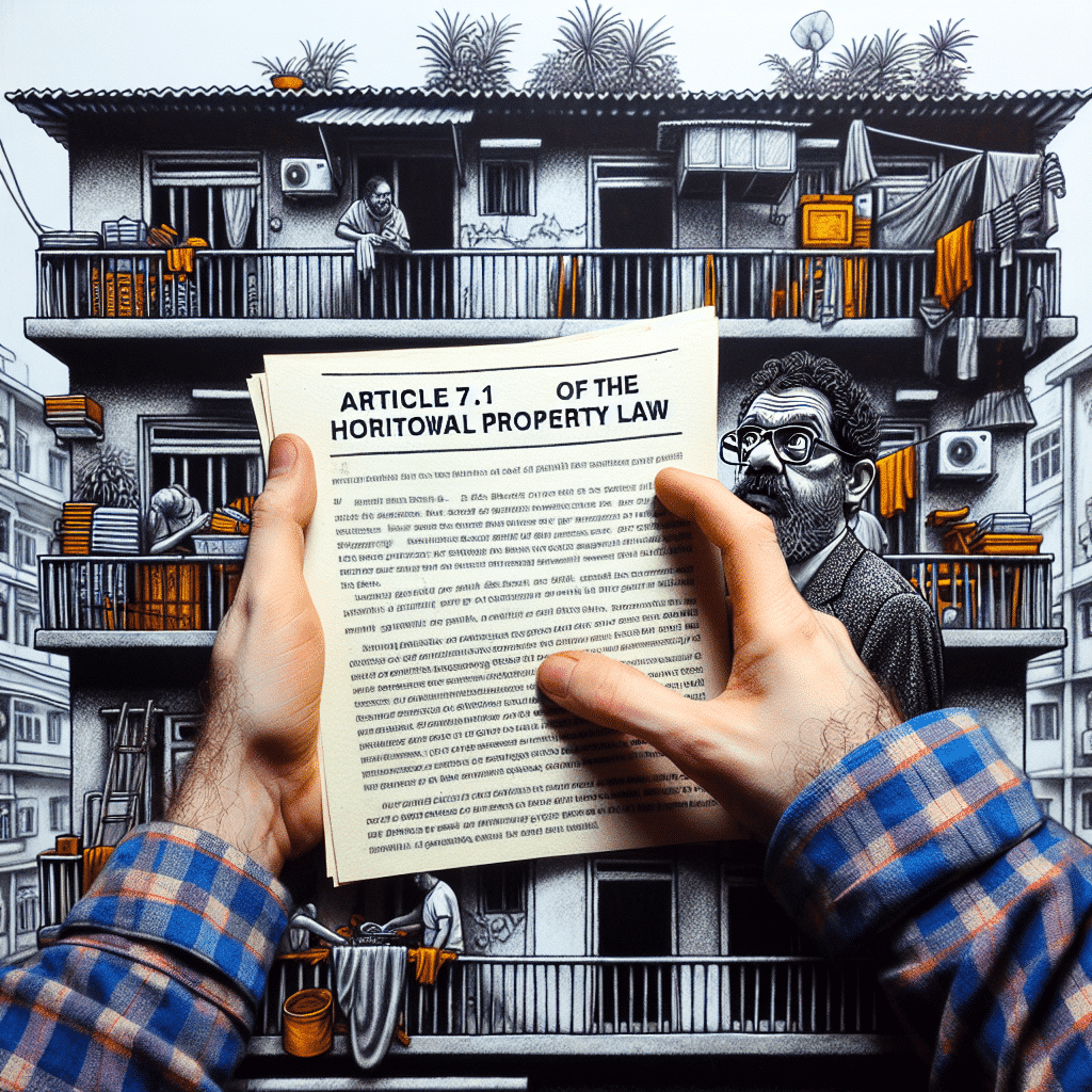 Guía para Manejar Terrazas Desordenadas de Vecinos: Aplicando el Artículo 7.1 de la Ley de Propiedad Horizontal