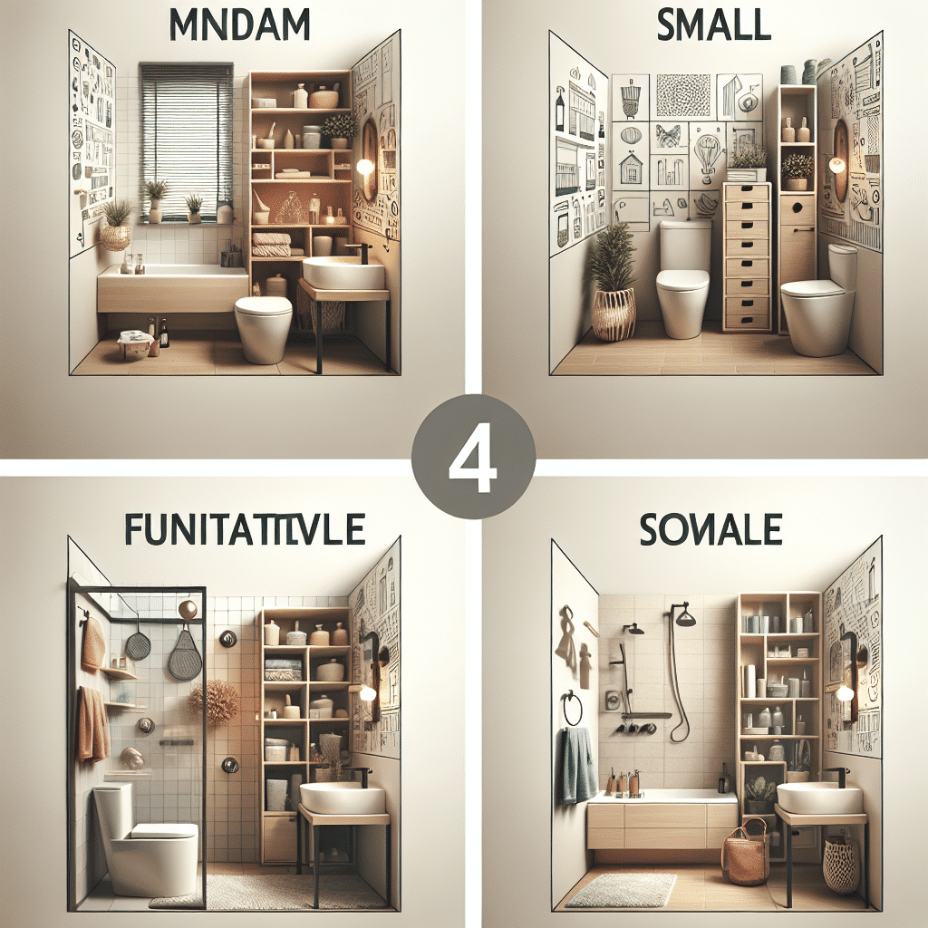 Cuatro Ideas de Baños Pequeños y Versátiles para Optimizar tu Espacio