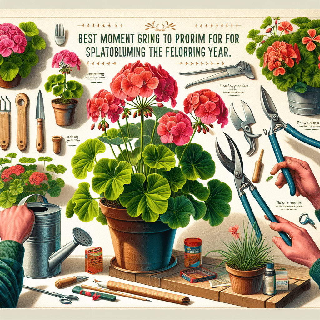 Optimiza la Floración del Geranio: Cuándo Podar y Consejos Esenciales