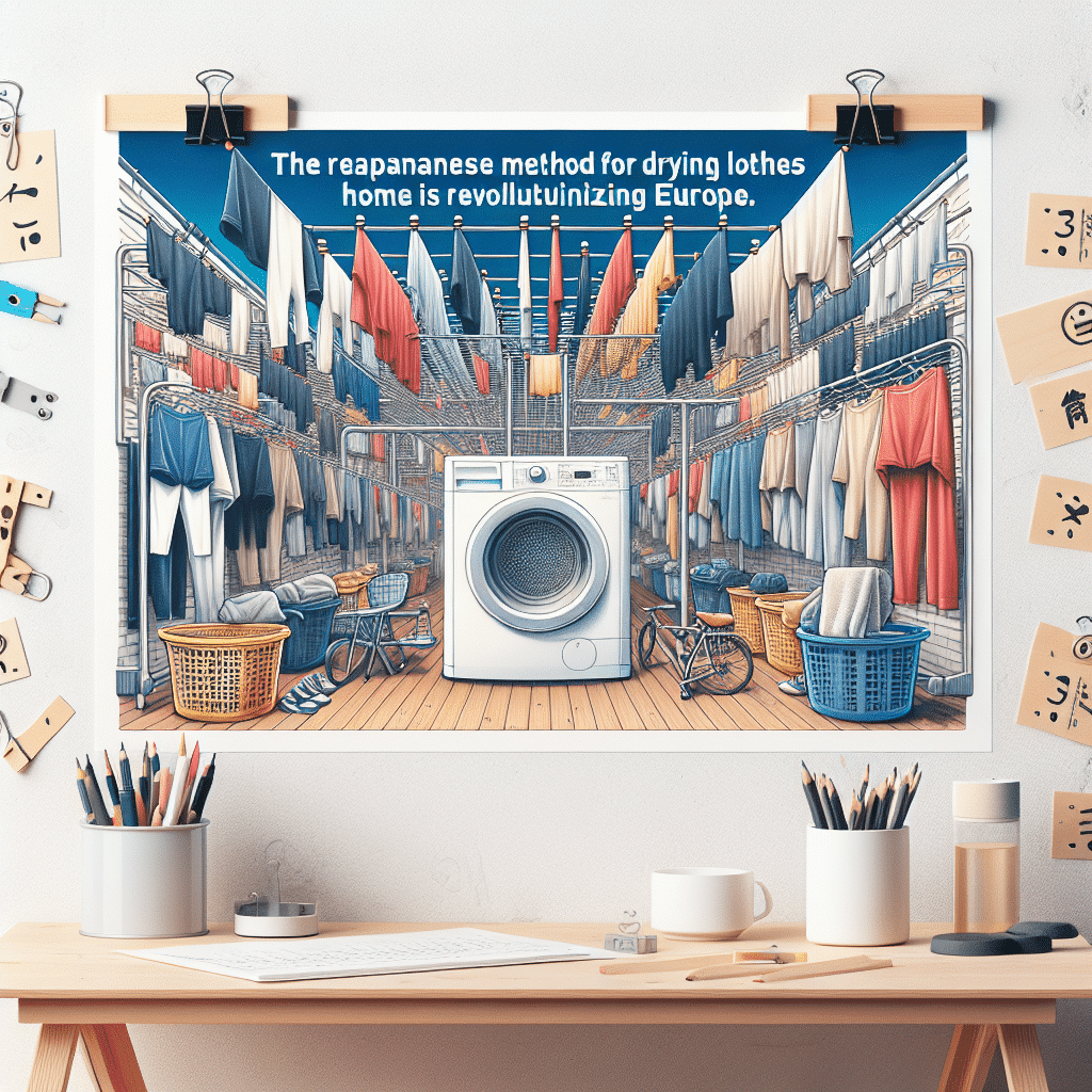 Innovador Método Japonés para Secar Ropa en Casa Revoluciona Europa