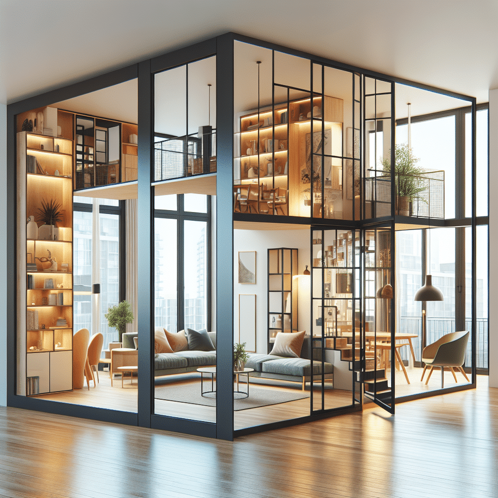 Espacios Abiertos y Elegancia: Diseño de Apartamento en Estocolmo con Puertas Correderas Dobles