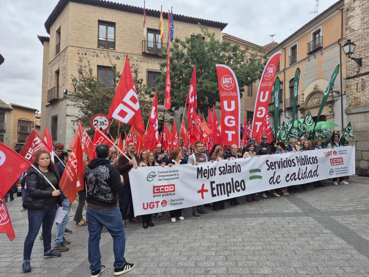 Sindicatos en Castilla-La Mancha Protestan por Mejoras Laborales en el Sector Público