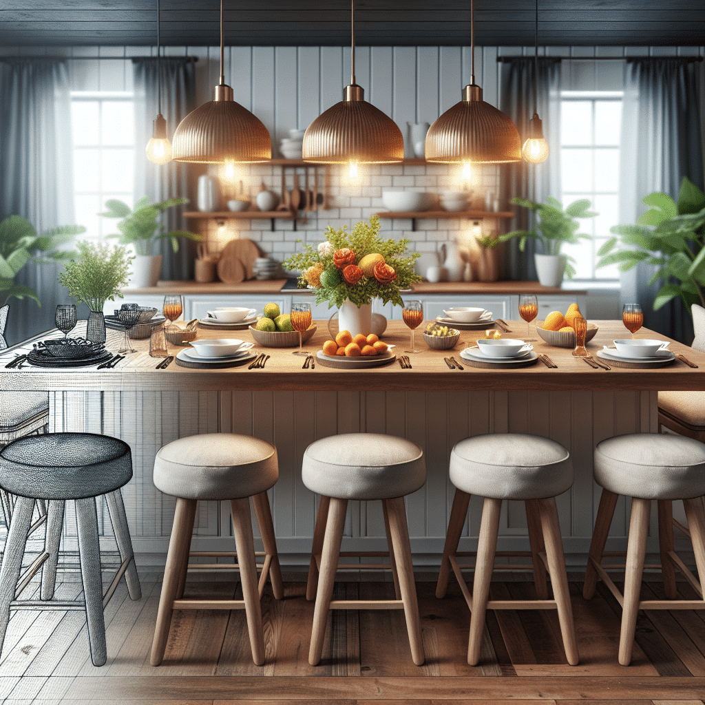 Convierte Tu Isla de Cocina en un Cálido Espacio para Comer