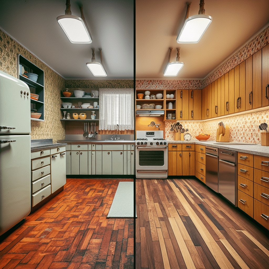 Renovación Asombrosa: Cocina Retro de los 60 Revitalizada sin Remodelación