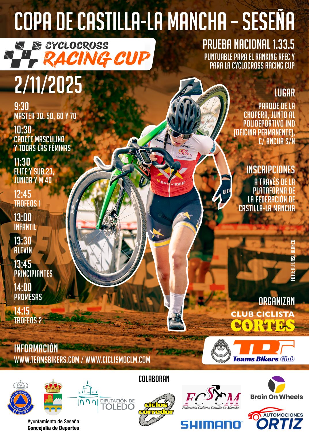 El Parque de la Chopera de Seseña acoge el 2 de noviembre la cuarta edición del CX Seseña