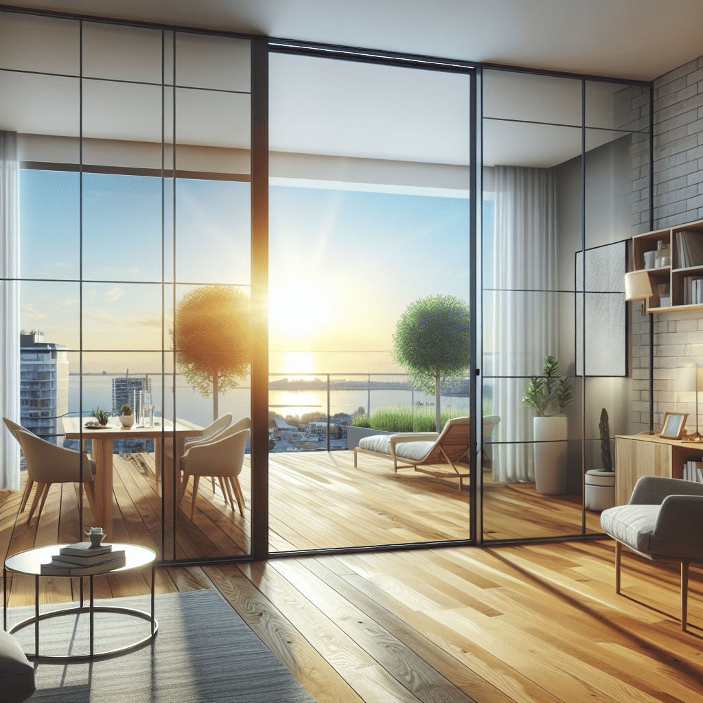 Conexión Radiante: Puerta Corredera Translúcida que une Interior y Terraza