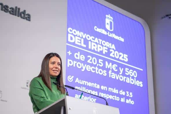 Castilla-La Mancha logra récords históricos en la convocatoria del IRPF 2025, con más de 20,5 millones de euros y 560 proyectos sociales aprobados.