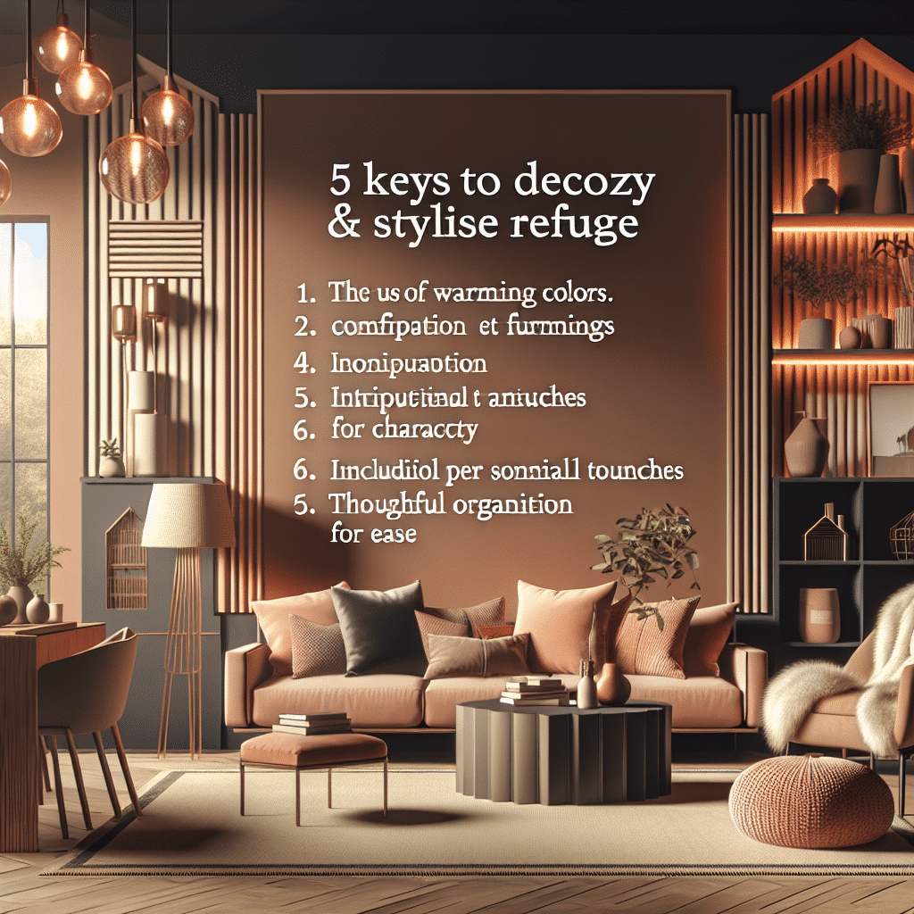 Convierte Tu Refugio en un Espacio Acogedor y Estiloso: Cinco Claves Esenciales