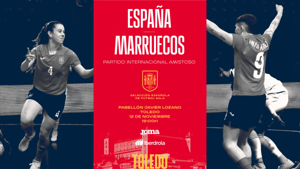 El Pabellón Javier Lozano acogerá dos partidos amistosos entre la Selección Española Femenina de Fútbol Sala y Marruecos.