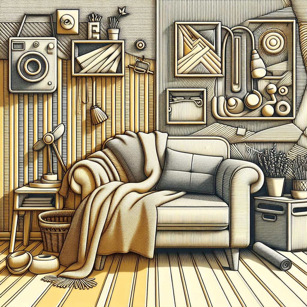 Solución Ideal para Organizar Tus Mantitas del Sofá