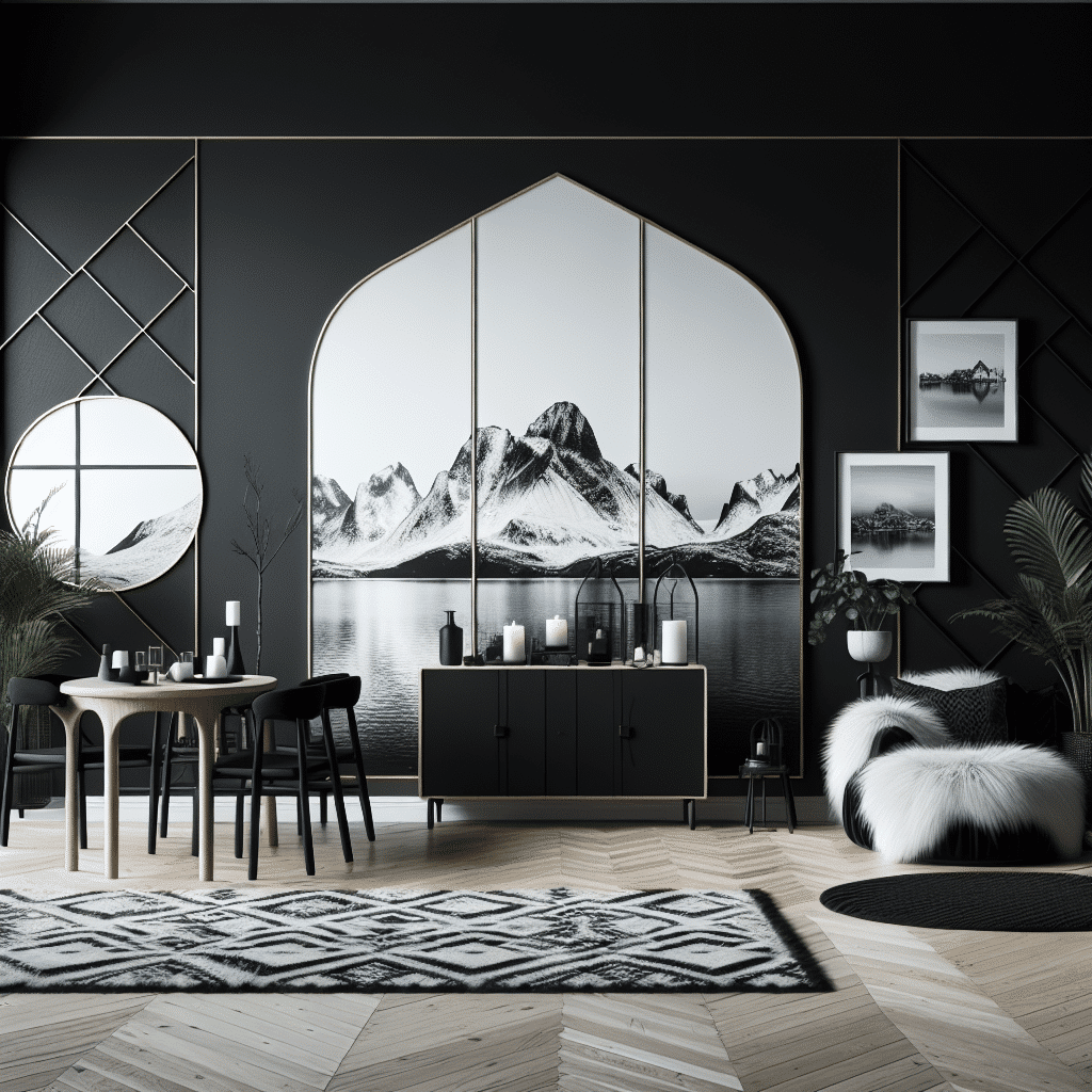 Dark Scandi: Elegancia Nórdica con Paredes Negras