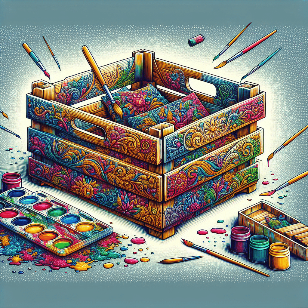 Transforma y Decora: Convierte un Huacal de Madera en una Obra de Arte