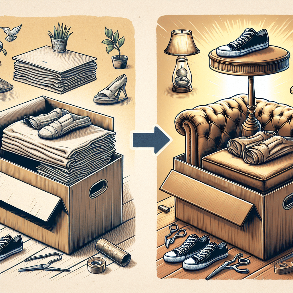 Crea un Organizador Sofisticado con Cajas de Zapatos y Sábanas Recicladas