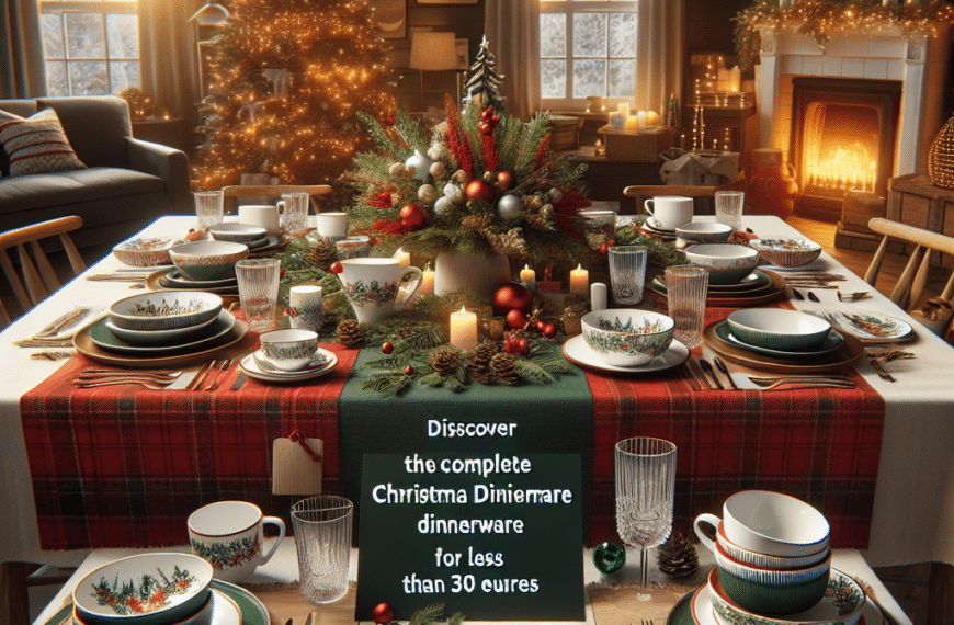 Descubre la Vajilla Navideña Completa de Aldi por Menos de 30 Euros