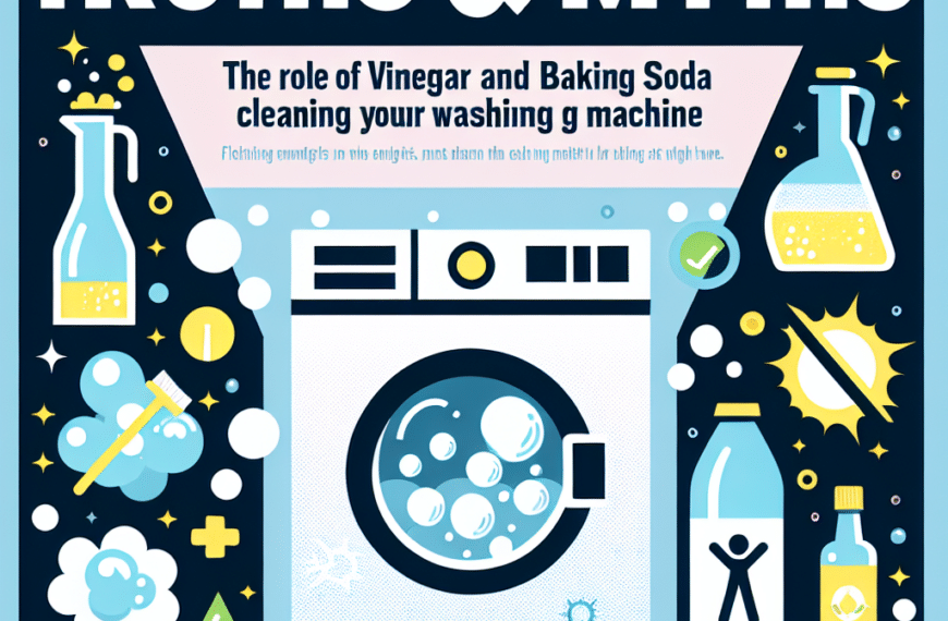 Verdades y Mitos: El Papel del Vinagre y Bicarbonato en la Limpieza de tu Lavadora
