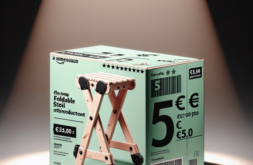 ¡Aldi Lanza Taburete Plegable por Solo 4,99 Euros!